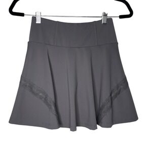 Better Together Skort Women Small Gray Lace Trim Athletic Tennis Golf Skirt